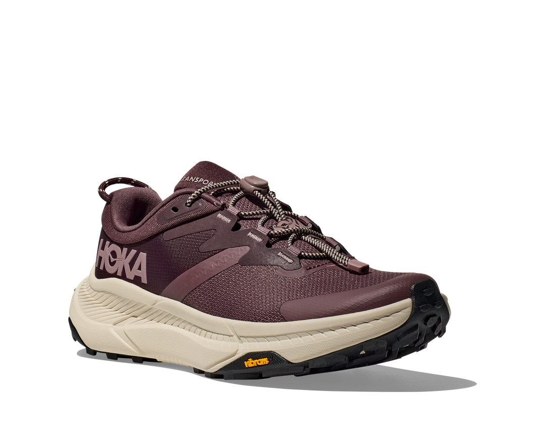 Women's Hoka Transport Color: Smoky Quartz / Oat Milk 1