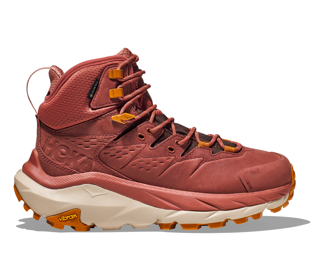 Women's Hoka Kaha 2 GTX Color: Hot Sauce / Shifting Sand