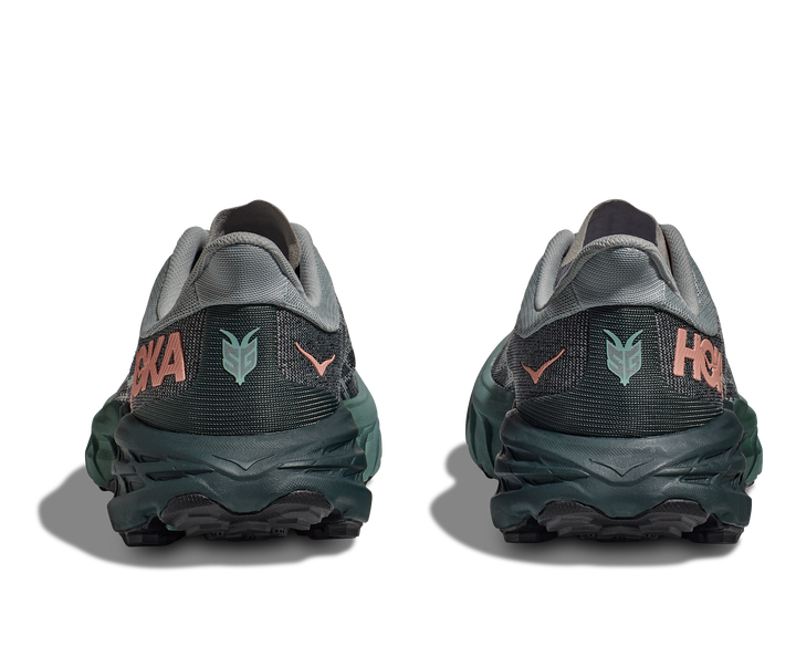 Women's Hoka Speedgoat 5 Color: Harbor Mist / Spruce (WIDE WIDTH)