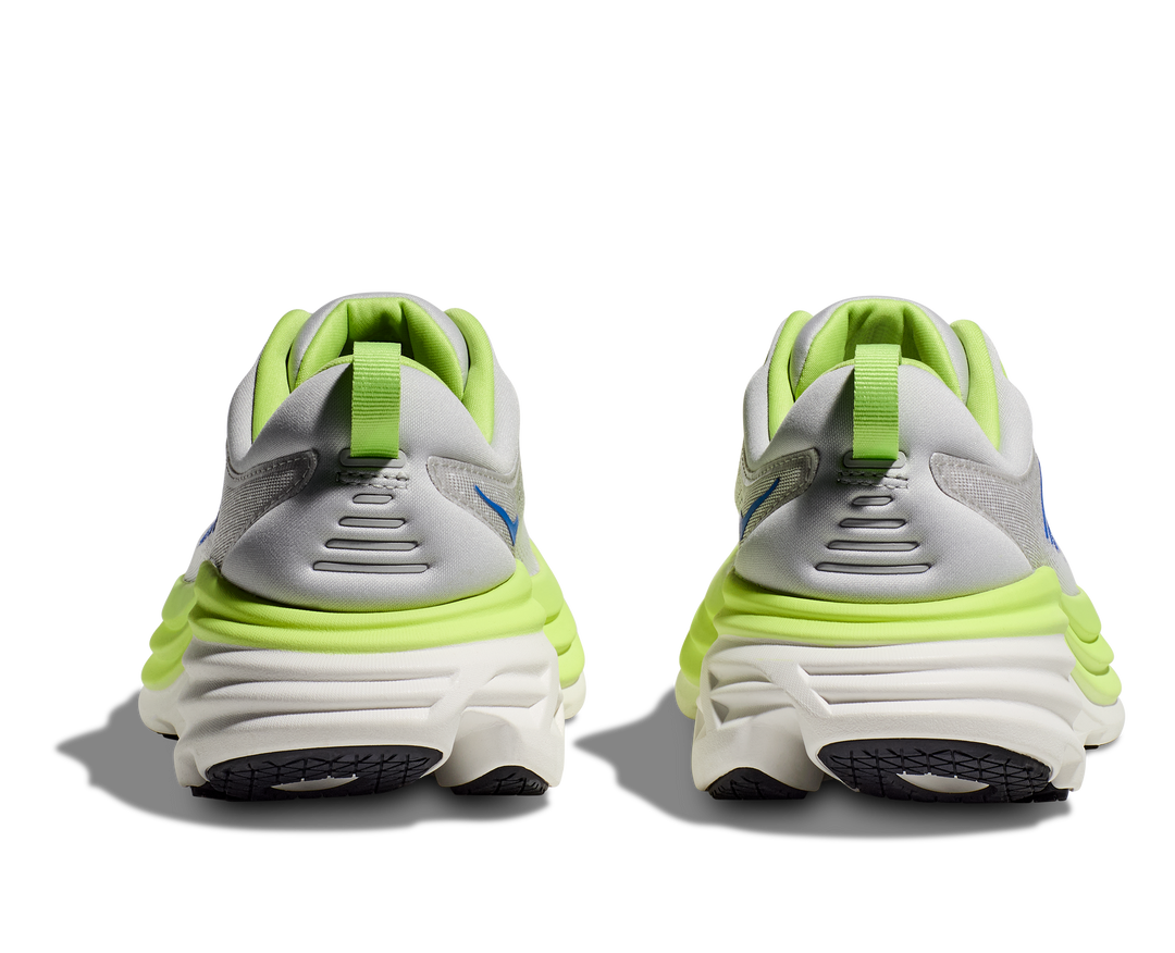 Men's Hoka Bondi 8 Color: Stardust/ Lettuce (WIDE WIDTH) 6