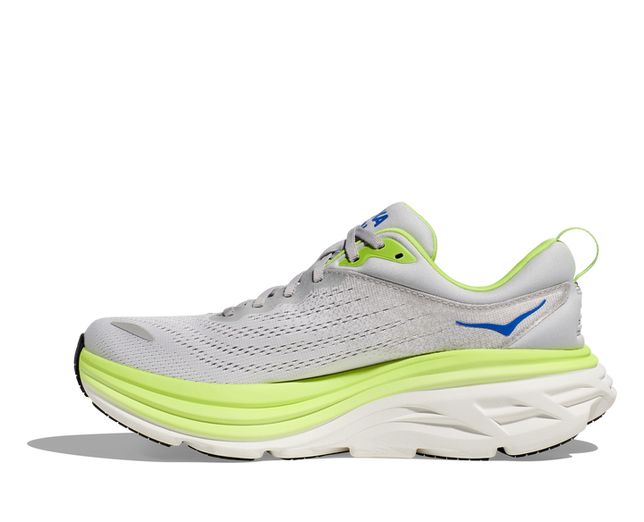 Men's Hoka Bondi 8 Color: Stardust/ Lettuce (WIDE WIDTH) 8