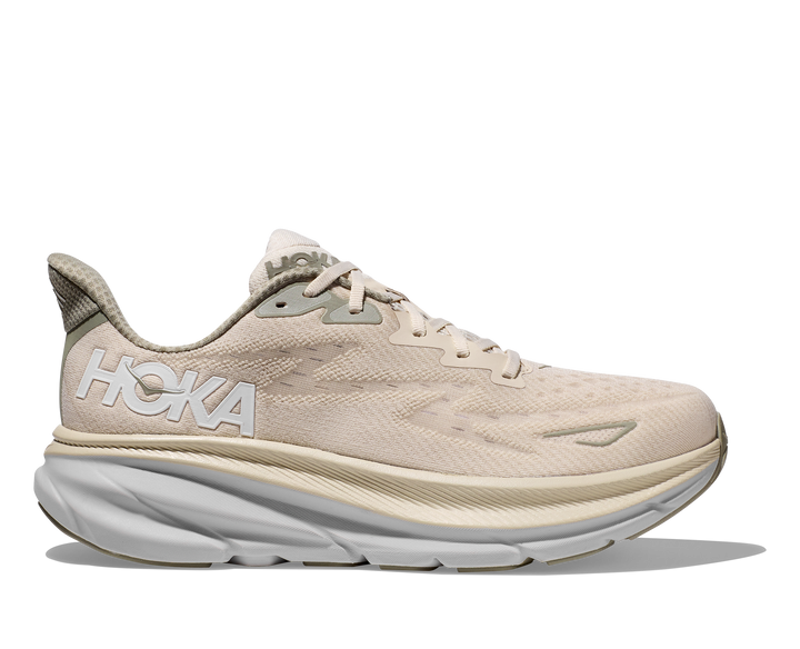 Men's Hoka Clifton 9 Color: Oat Milk / Barley 3