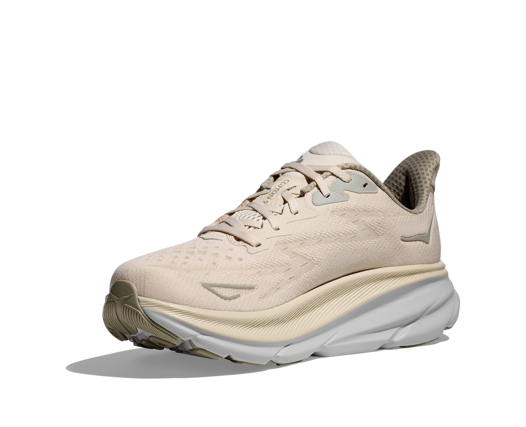 Men's Hoka Clifton 9 Color: Oat Milk / Barley 2