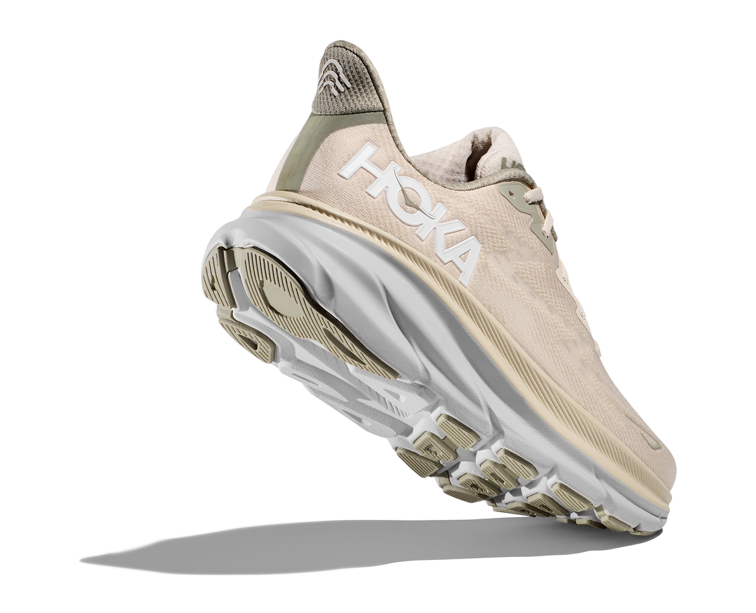 Men's Hoka Clifton 9 Color: Oat Milk / Barley 5