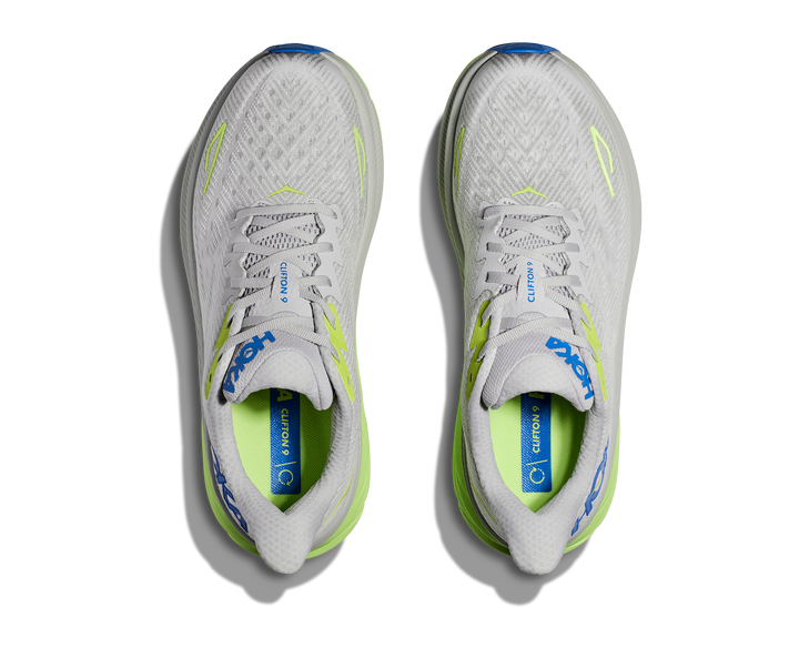 Men's Hoka Clifton 9 Color: Stardust / Cobalt 4