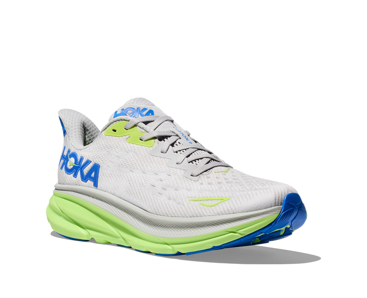 Men's Hoka Clifton 9 Color: Stardust / Cobalt (WIDE WIDTH) 1