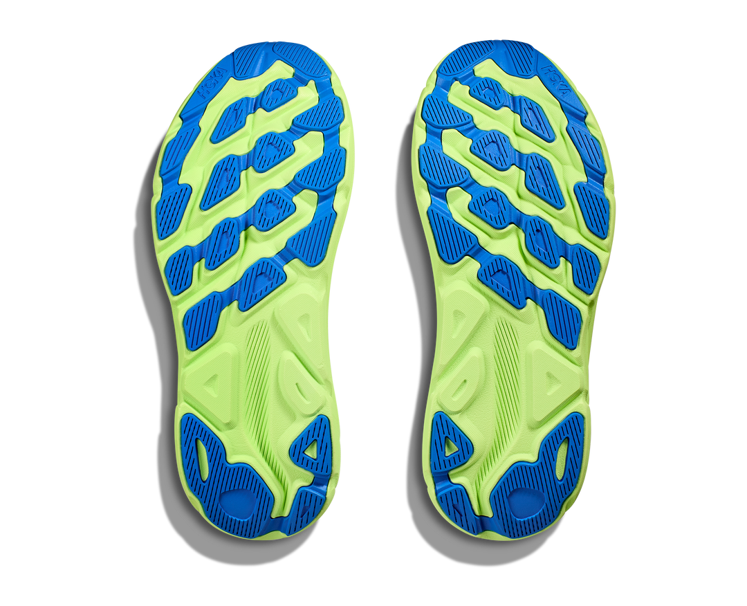 Men's Hoka Clifton 9 Color: Stardust / Cobalt 7