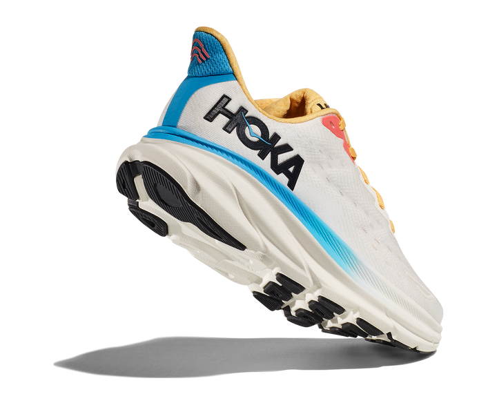 Women's Hoka Clifton 9 Color: Blanc / Swim Day  7