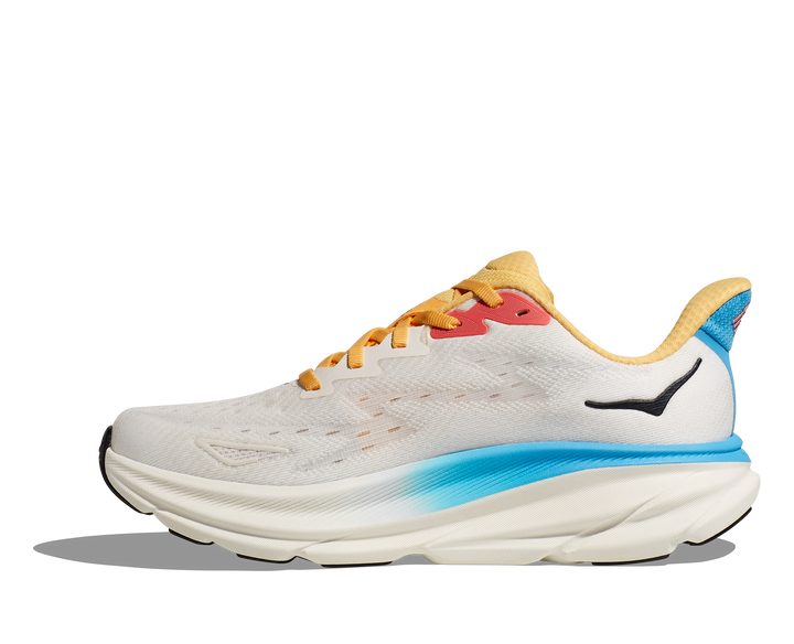 Women's Hoka Clifton 9 Color: Blanc / Swim Day  5