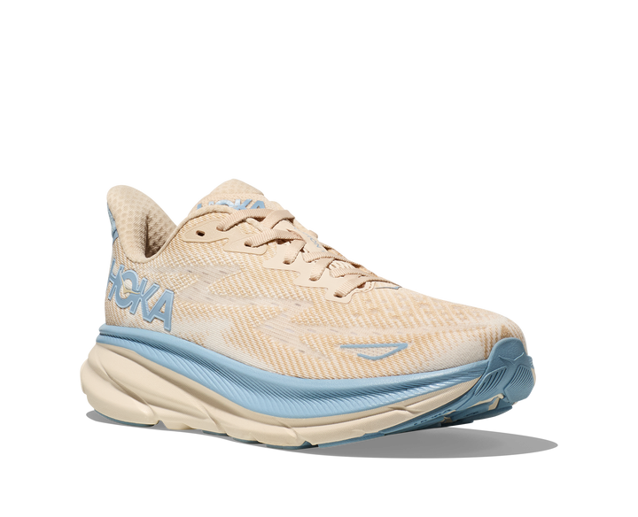 Women's Hoka Clifton 9 Color: Oak/ Alabaster