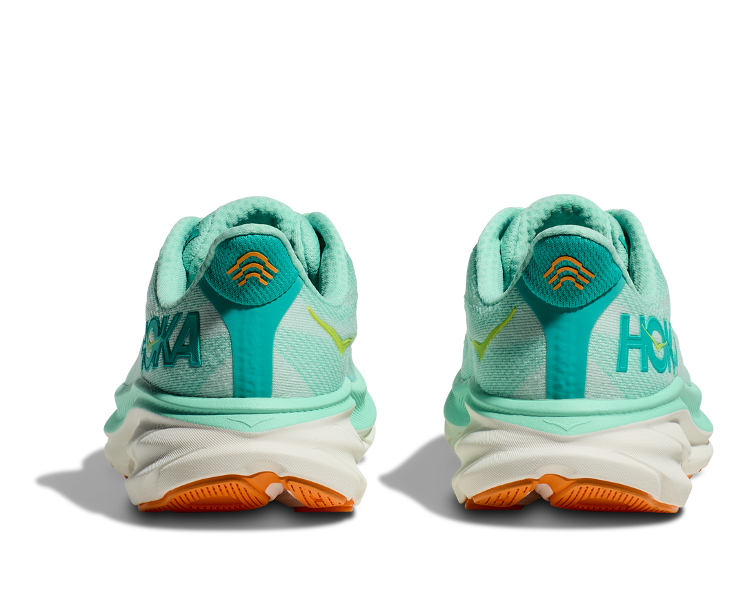 Women's Hoka Clifton 9 Color: Seafoam / Aqua Breeze 6