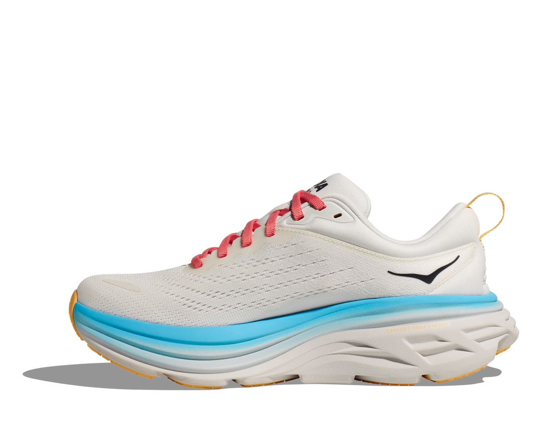 Women's Hoka Bondi 8 Color: Blanc/ Swim Day8