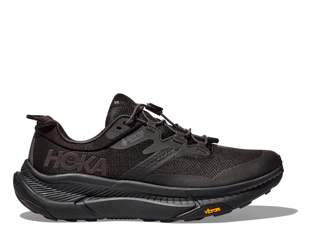 Men's Hoka Transport GTX Color: Black / Black 5