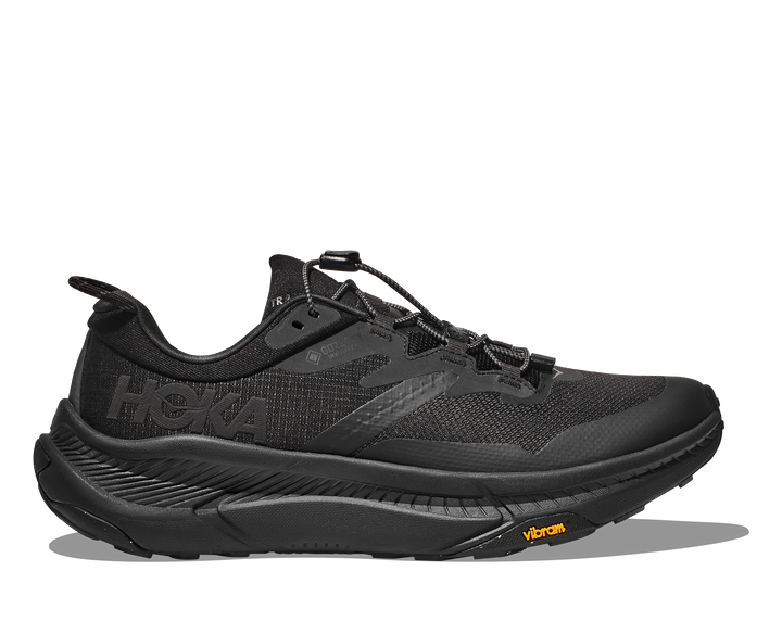 Men's Hoka Transport GTX Color: Black / Black 4