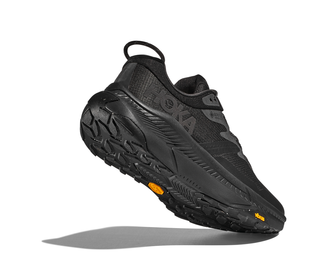 Men's Hoka Transport GTX Color: Black / Black 3