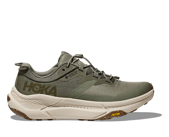 Men's Hoka Transport GTX Color: Slate / Oat Milk  4