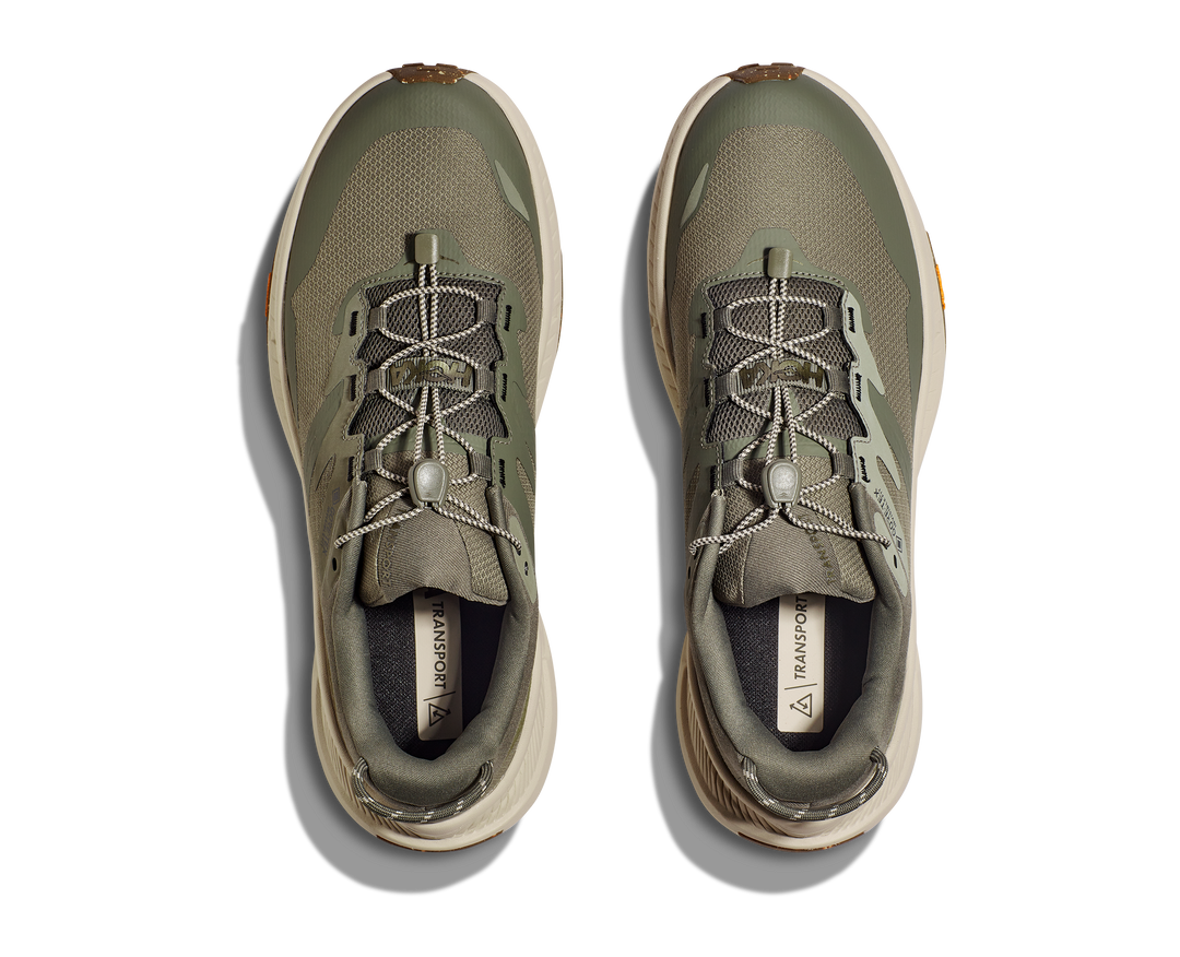 Men's Hoka Transport GTX Color: Slate / Oat Milk  6