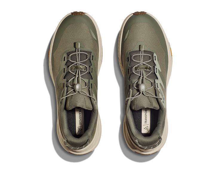 Men's Hoka Transport GTX Color: Slate / Oat Milk  6