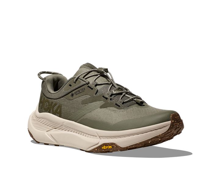 Men's Hoka Transport GTX Color: Slate / Oat Milk  1