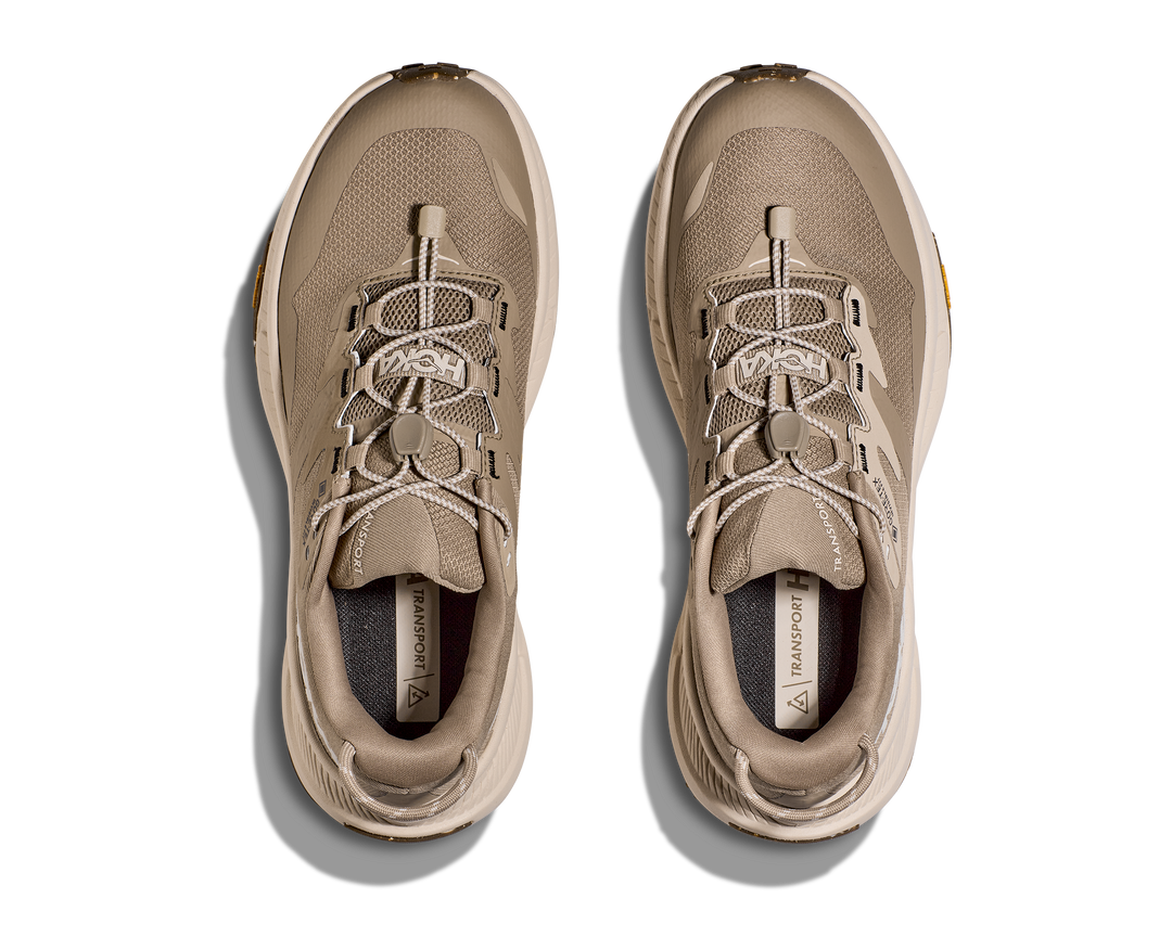 Women's Hoka Transport GTX Color: Dune / Eggnog 4