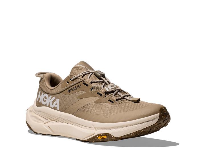 Women's Hoka Transport GTX Color: Dune / Eggnog 1