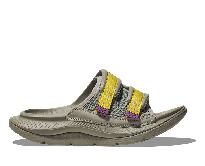 Unisex Hoka Ora Luxe Color: Barley / Aura 3