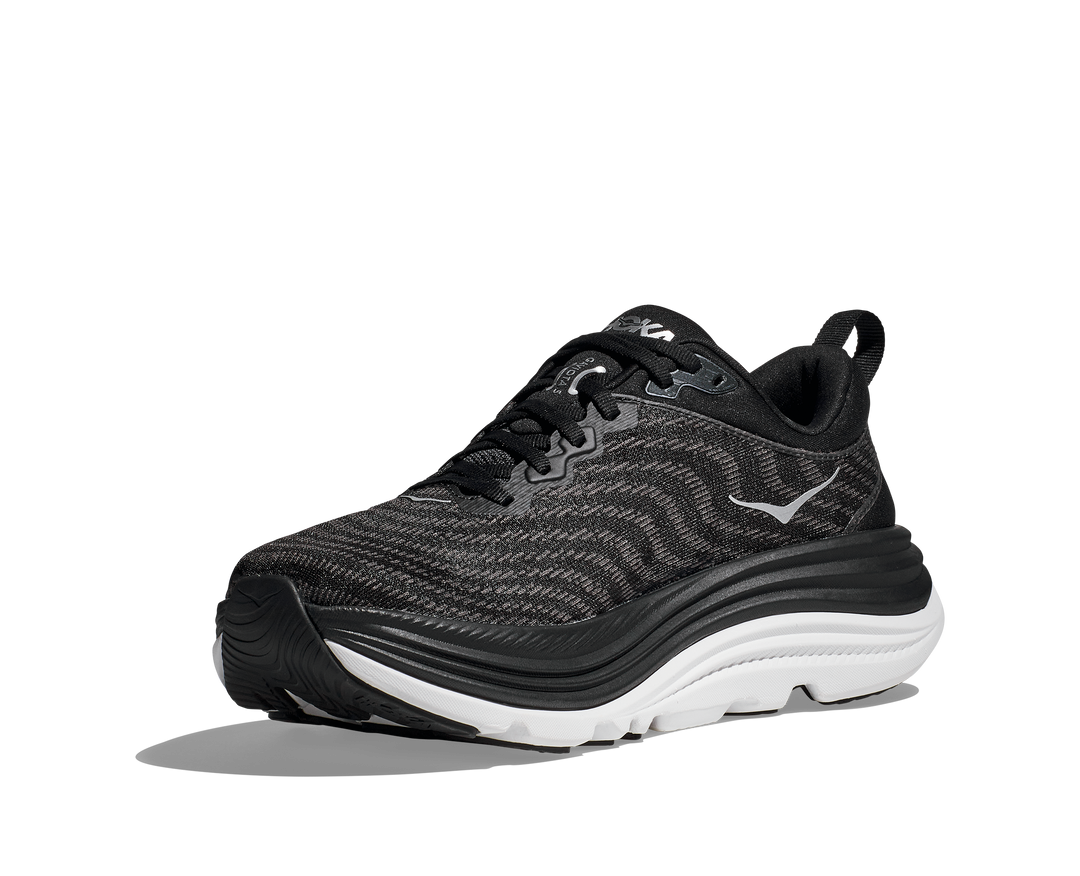 Women's Hoka Gaviota 5 Color: Black / White  (WIDE WIDTH)Women's Hoka Gaviota 5 Color: Black / White  (WIDE WIDTH)