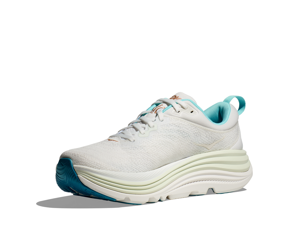 Women's Hoka Gaviota 5 Color: Frost / Rose Gold 2