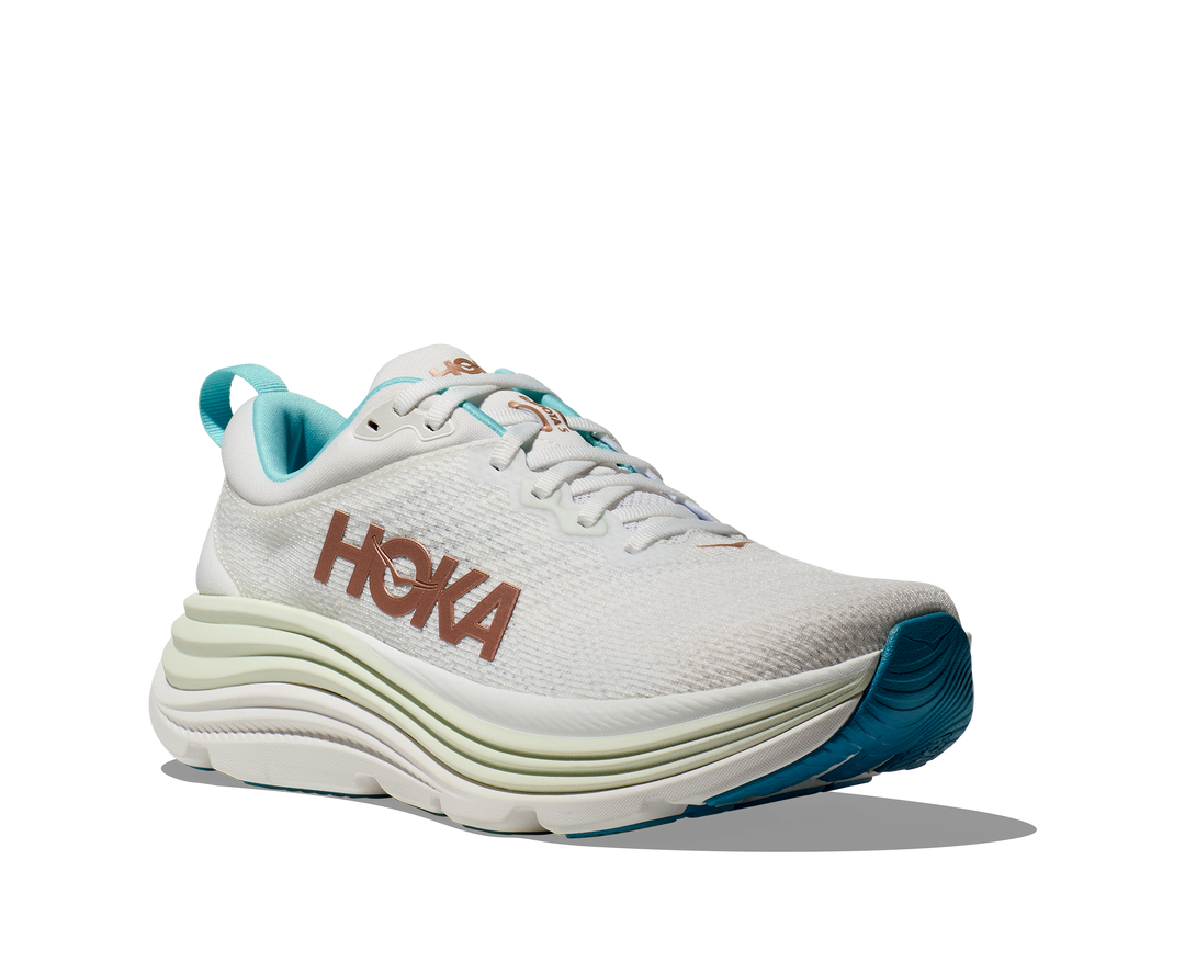 Women's Hoka Gaviota 5 Color: Frost / Rose Gold 1