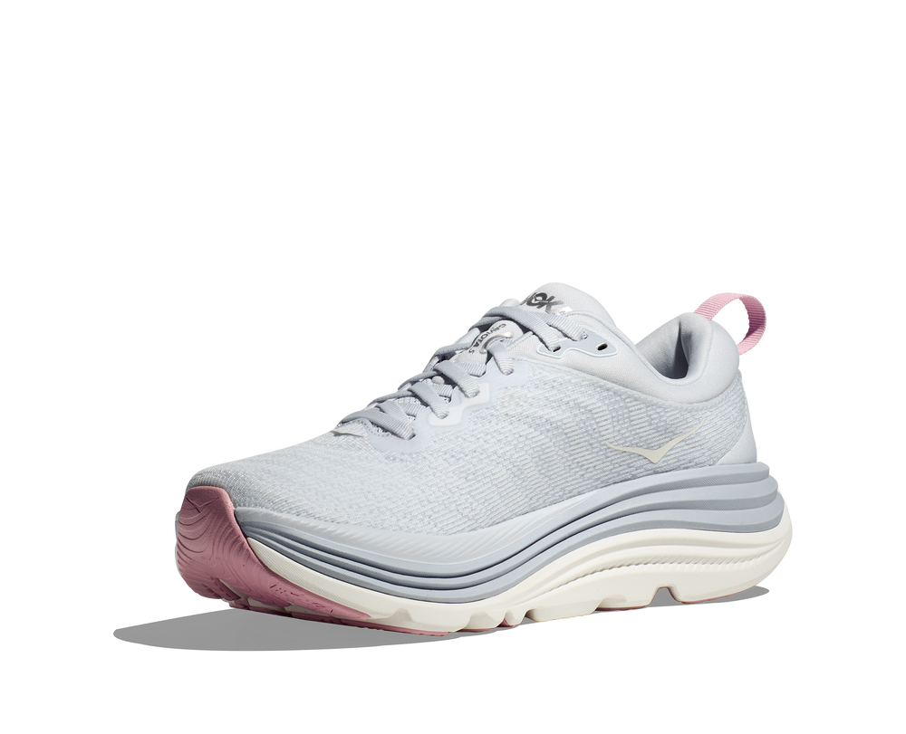 Women's Hoka Gaviota 5 Color: Sea Ice / Pink Twilight (WIDE WIDTH) 2