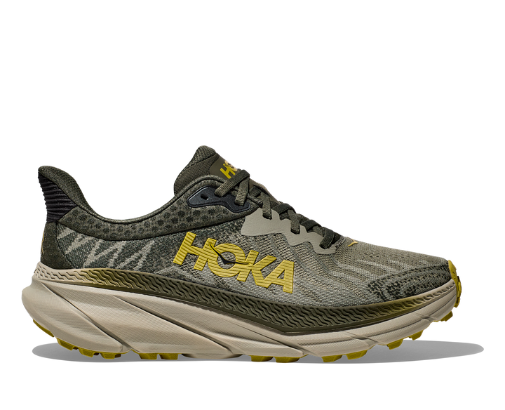 Men's Hoka Challenger 7 Color: Olive Haze / Forest Cover 3