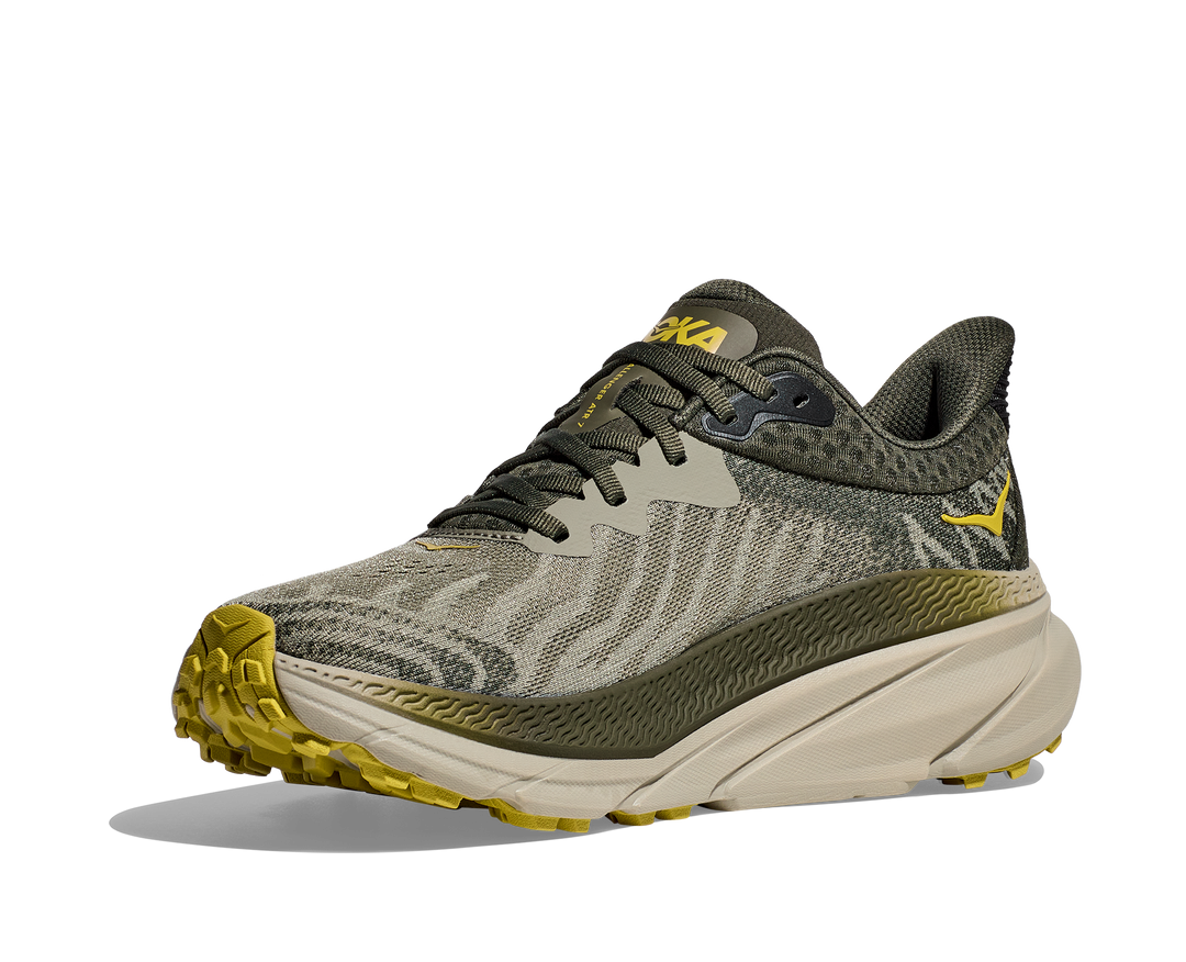 Men's Hoka Challenger 7 Color: Olive Haze / Forest Cover 2