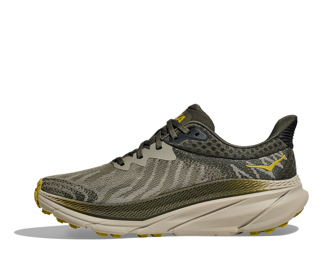 Men's Hoka Challenger 7 Color: Olive Haze / Forest Cover 7