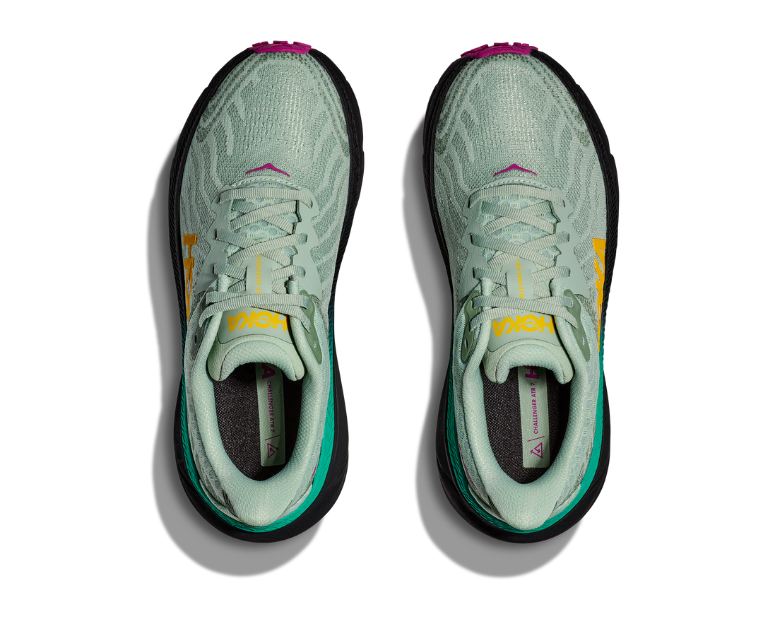 Women's Hoka Challenger 7 Color: Aloe Vera/ Black 4