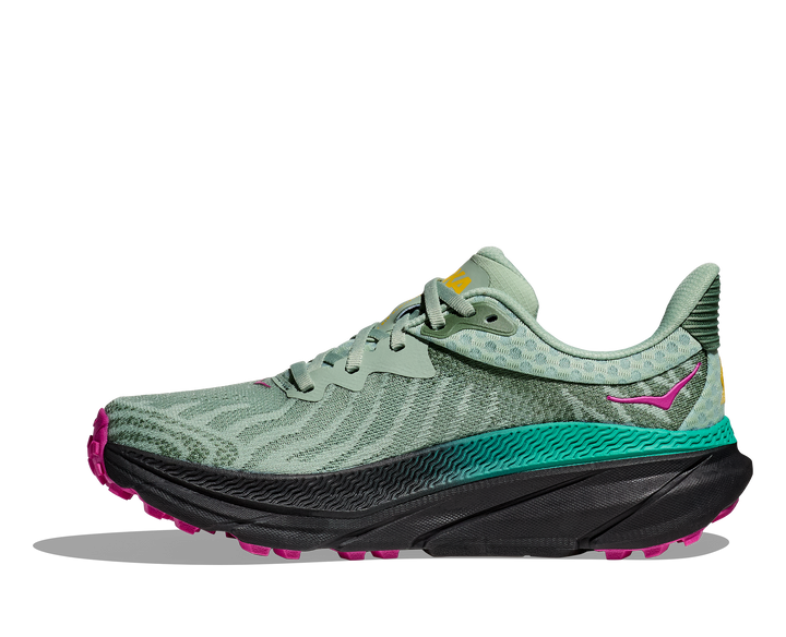 Women's Hoka Challenger 7 Color: Aloe Vera/ Black 8