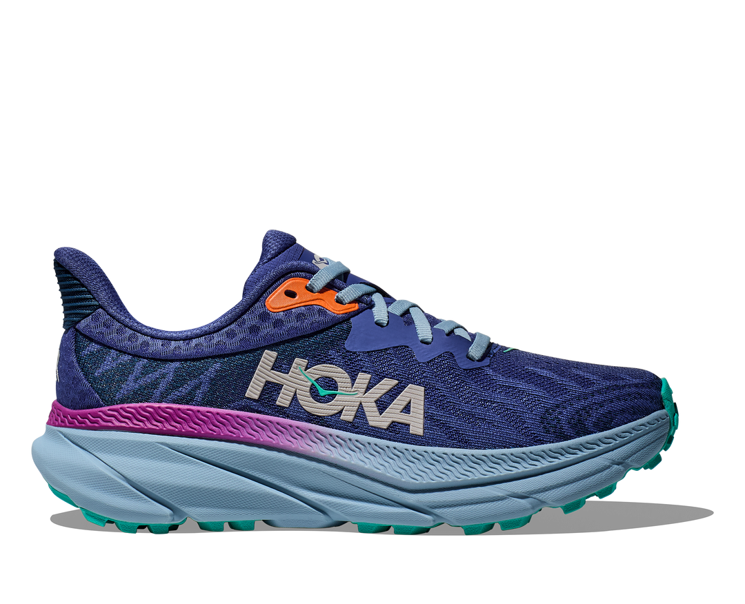 Women's Hoka Challenger 7 Color: Evening Sky / Drizzle 8