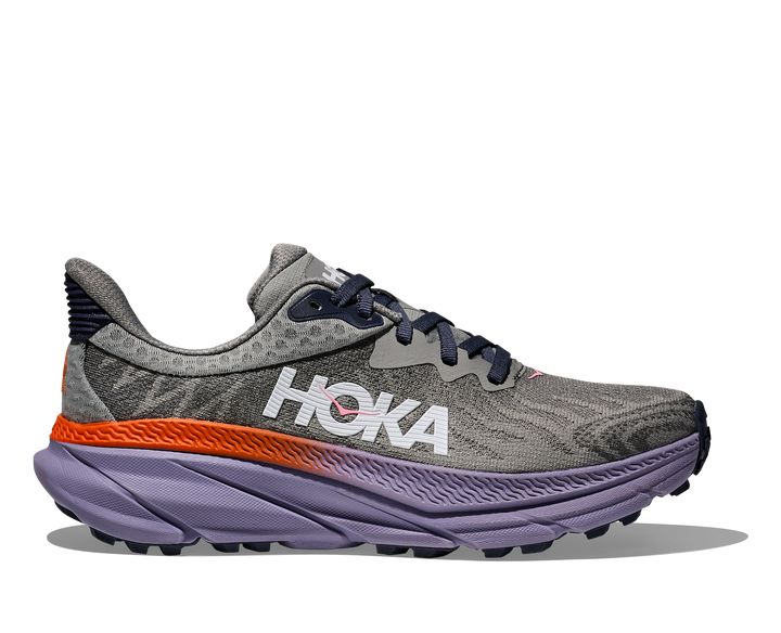 Women's Hoka Challenger 7 Color: Galactic Grey/ Wild Indigo 3