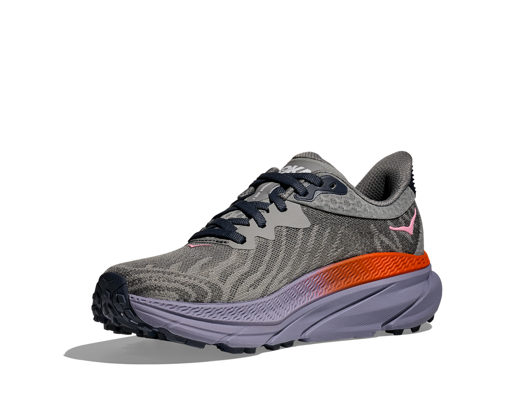 Women's Hoka Challenger 7 Color: Galactic Grey/ Wild Indigo 2