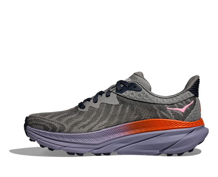 Women's Hoka Challenger 7 Color: Galactic Grey/ Wild Indigo 8