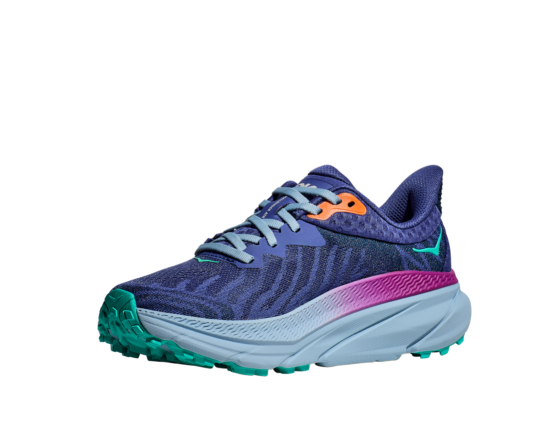 Women's Hoka Challenger 7 Color: Evening Sky/Drizzle (WIDE WIDTH) 2