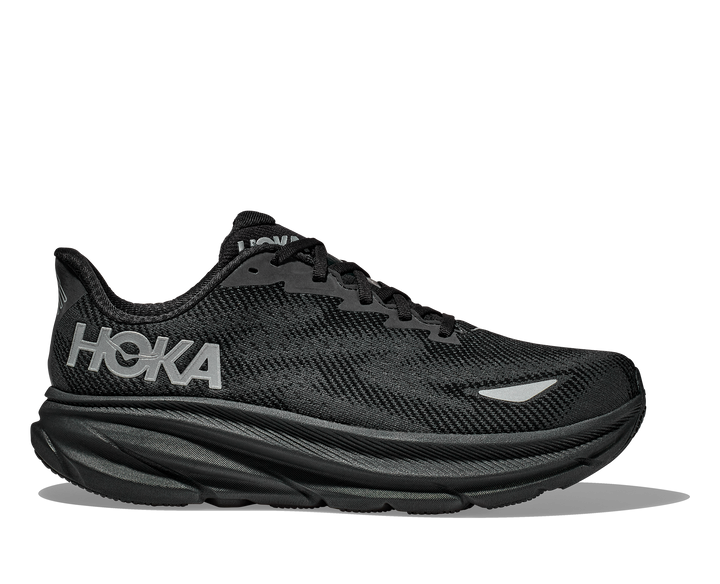 Men's Hoka Clifton 9 GTX Color: Black/ Black