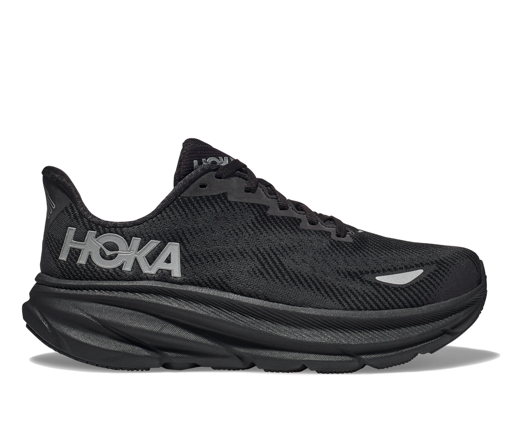 Women's Hoka Clifton 9 GTX Color: Black/Black
