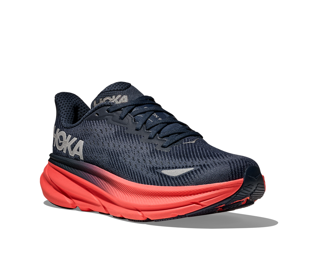 Women's Hoka Clifton 9 GTX Color: Varsity Navy/Dusk 1