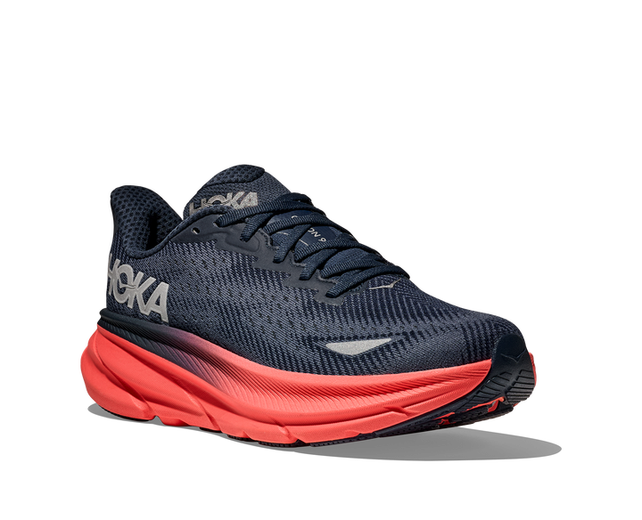 Women's Hoka Clifton 9 GTX Color: Varsity Navy/Dusk 1