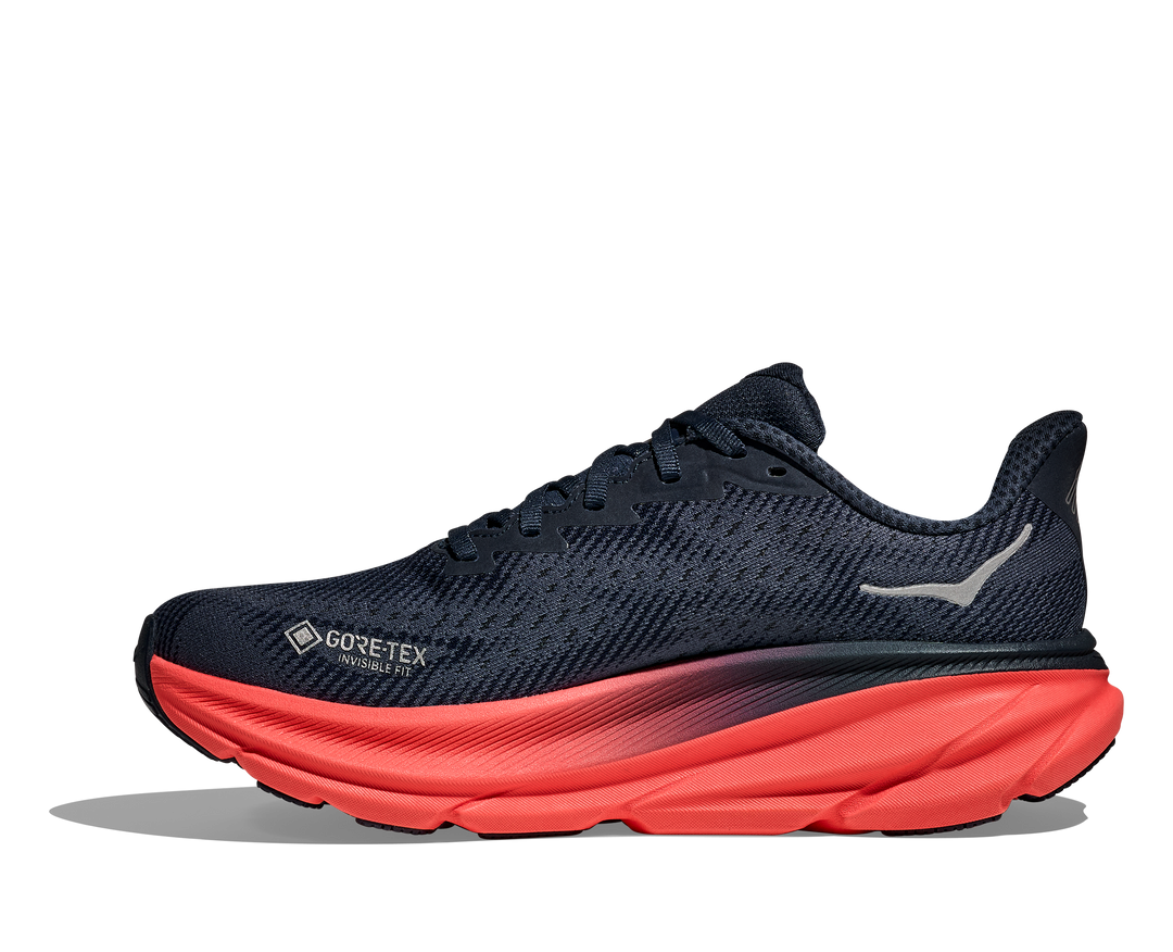 Women's Hoka Clifton 9 GTX Color: Varsity Navy/Dusk 8