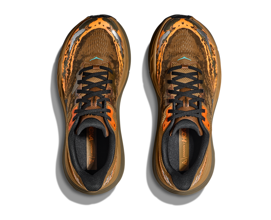 Men's Hoka Stinson 7 Color: Honey/ Antique Olive 4