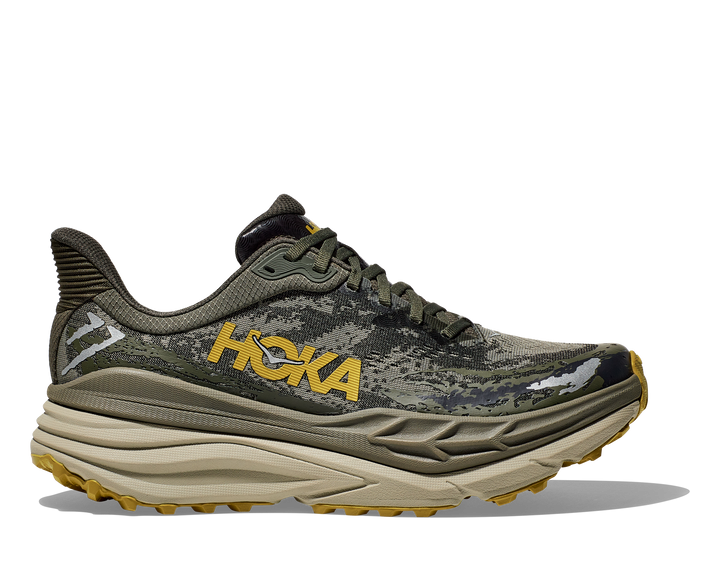 Men's Hoka Stinson 7 Color: Olive Haze / Forest Cover  3