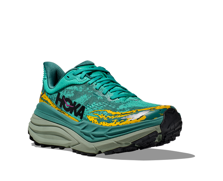 Women's Hoka Stinson 7 Color: Electric Aqua/ Ocean  1