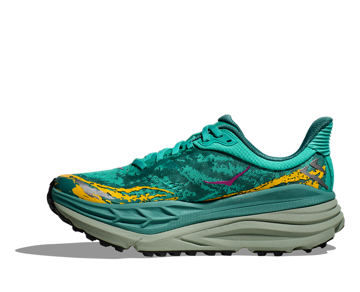 Women's Hoka Stinson 7 Color: Electric Aqua/ Ocean  8