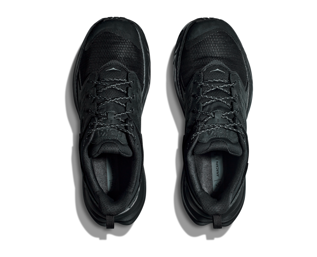 Men's Hoka Anacapa 2 Low GTX Color: Black / Black 4